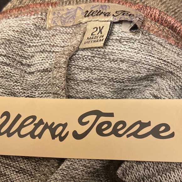 Ultra Teeze Women’s Pull Over Plus Size 2x Chevron Print Knit Dress. - Picture 5 of 6